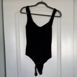 Abercrombie & Fitch Women’s Black Lace Up Bodysuit